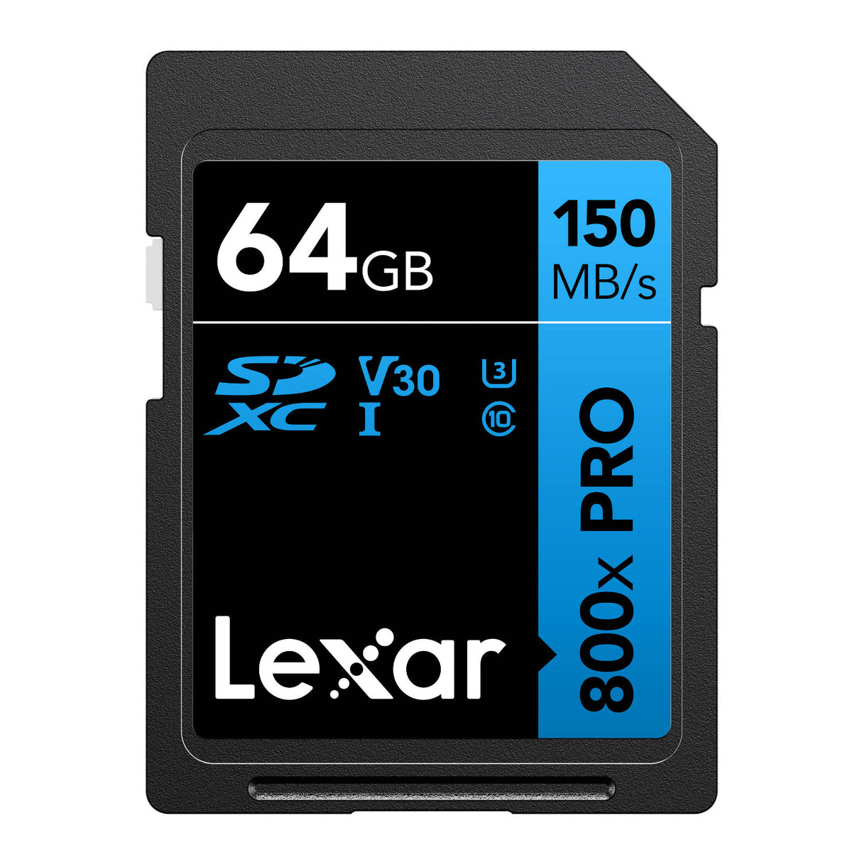 Lexar 64GB High-Performance 800x PRO UHS-I SDXC Memory Card (BLUE Series)