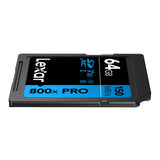 Lexar 64GB High-Performance 800x PRO UHS-I SDXC Memory Card (BLUE Series)