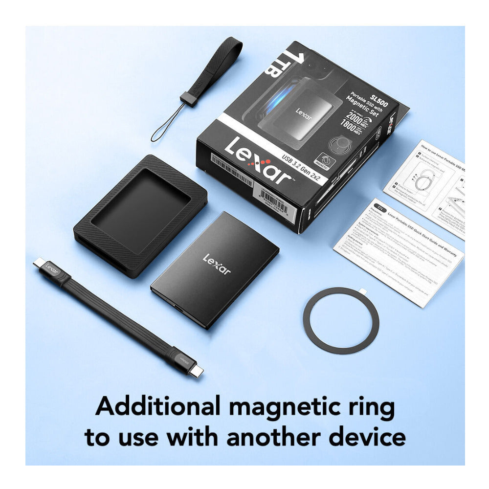 Lexar SL500 Portable SSD with Magnetic Set (2TB)