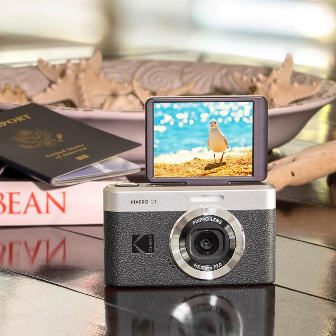 KODAK PIXPRO C1 Friendly Zoom 13MP 1080p Digital Camera (Black) Bundle