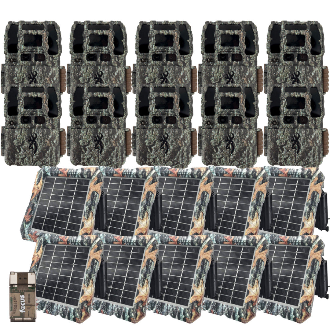 Browning Trail Camera-Dark Ops Pro DCL NANO Bundle with Solar Power (10-Pack)