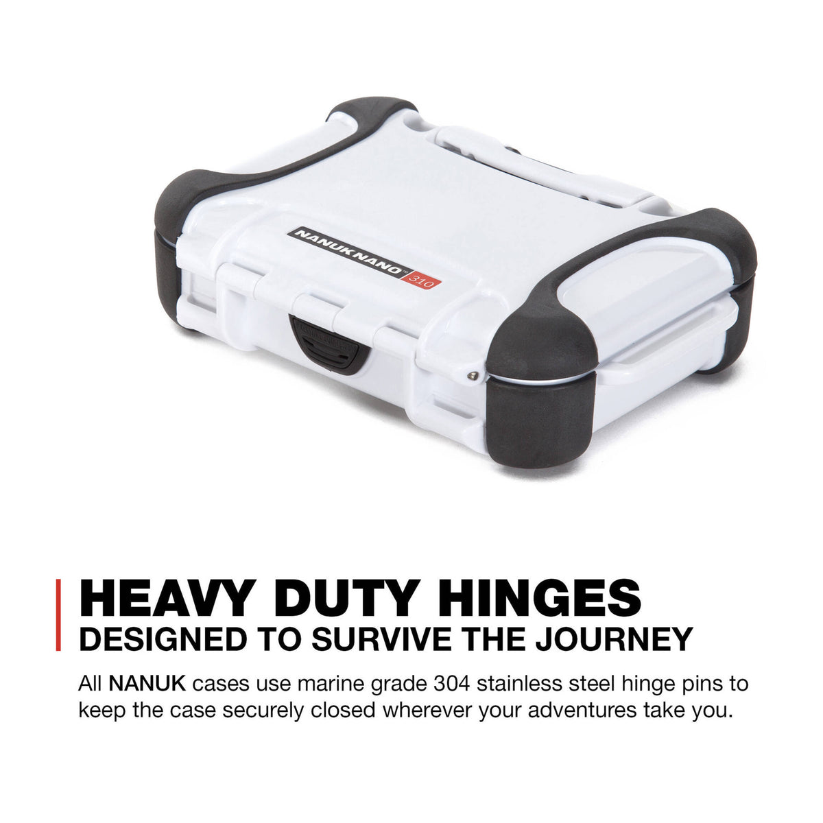 Nanuk Nano 310 Hard Case (White, 0.3L)