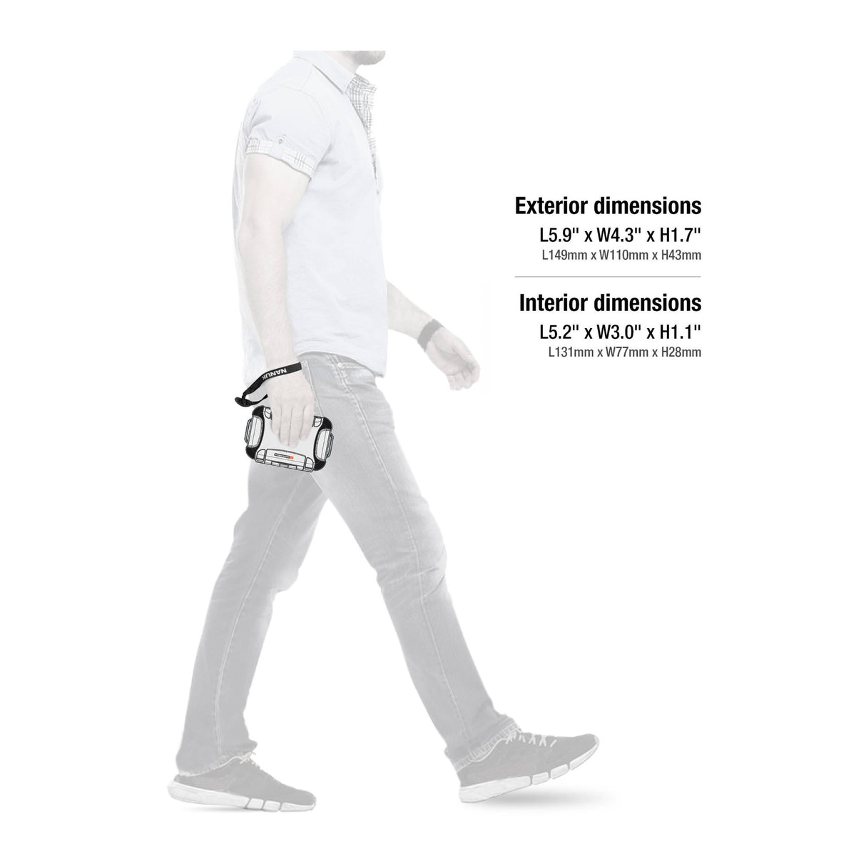 Nanuk Nano 310 Hard Case (White, 0.3L)