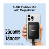 Lexar SL500 4TB External Portable SSD USB 3.2 Gen 2x2 Type-C with Magnetic Set (Open Box)
