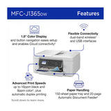 Brother INKvestment 1365 Wireless Color Inkjet All-in-One Printer