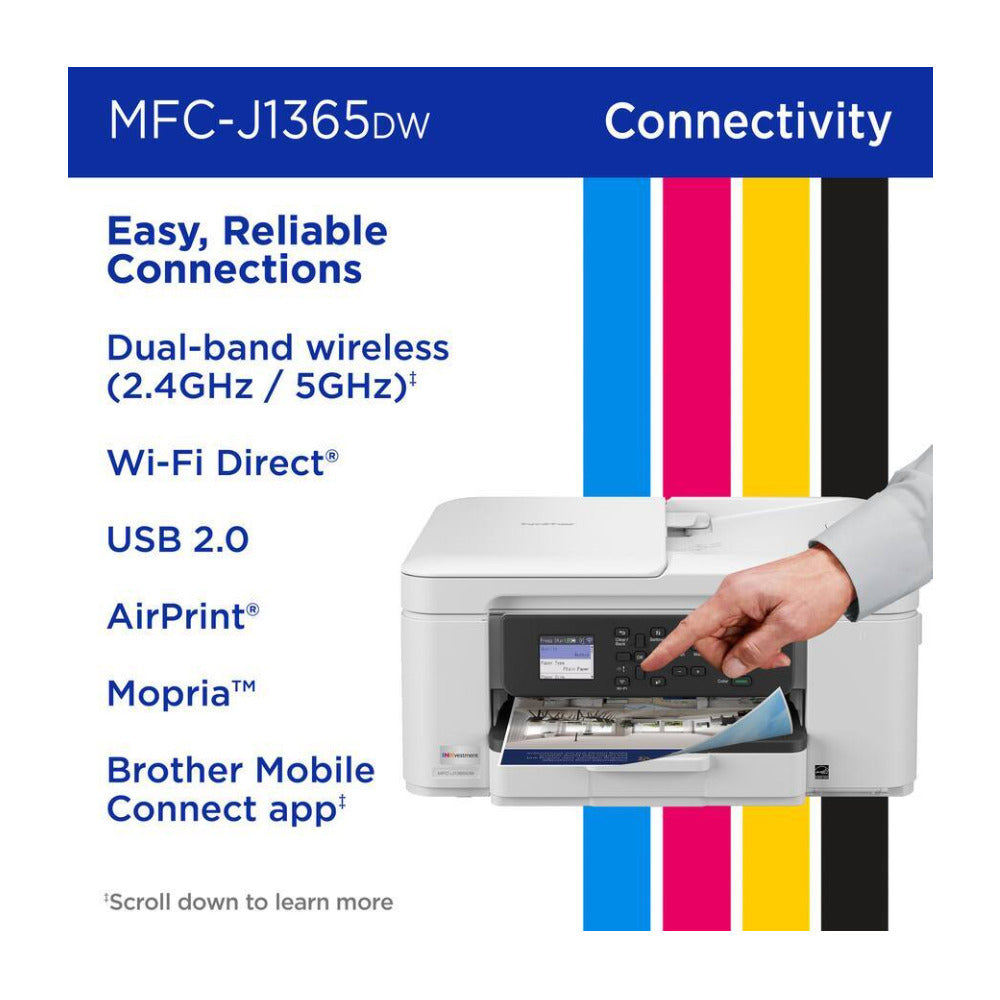 Brother INKvestment 1365 Wireless Color Inkjet All-in-One Printer