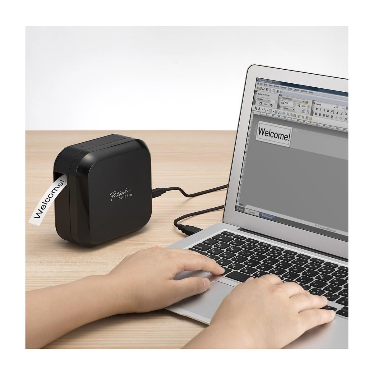 Brother PT-P710BT P-touch CUBE Plus Bluetooth Portable Label Maker