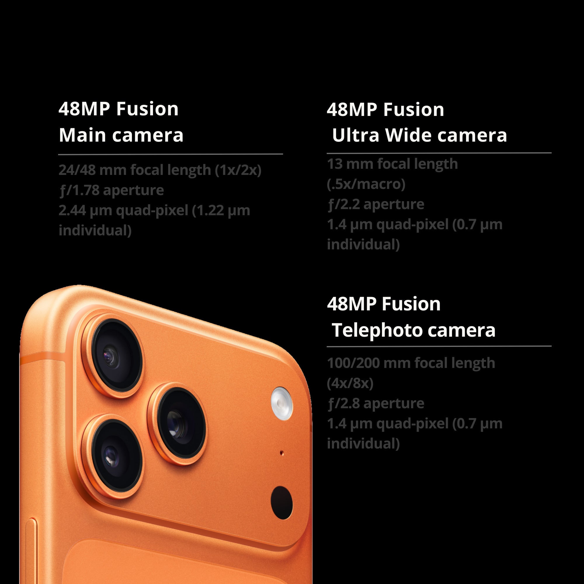 Apple iPhone 17 Pro Max (US Version) 1TB, eSIM, Cosmic Orange