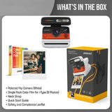 Polaroid Flip Instant Camera + Color Film Bundle (8 Photos) - White