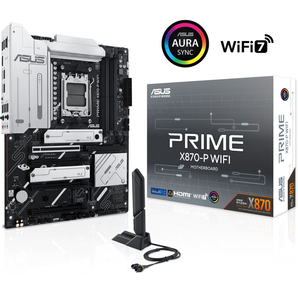 ASUS PRIME X870-P WIFI AM5 ATX Motherboard with DDR5 Support