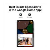 Google Nest Indoor Wired Security Camera 1080p Resolution 2nd Generation (Snow)