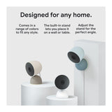 Google Nest Indoor Wired Security Camera 1080p Resolution 2nd Generation (Snow)