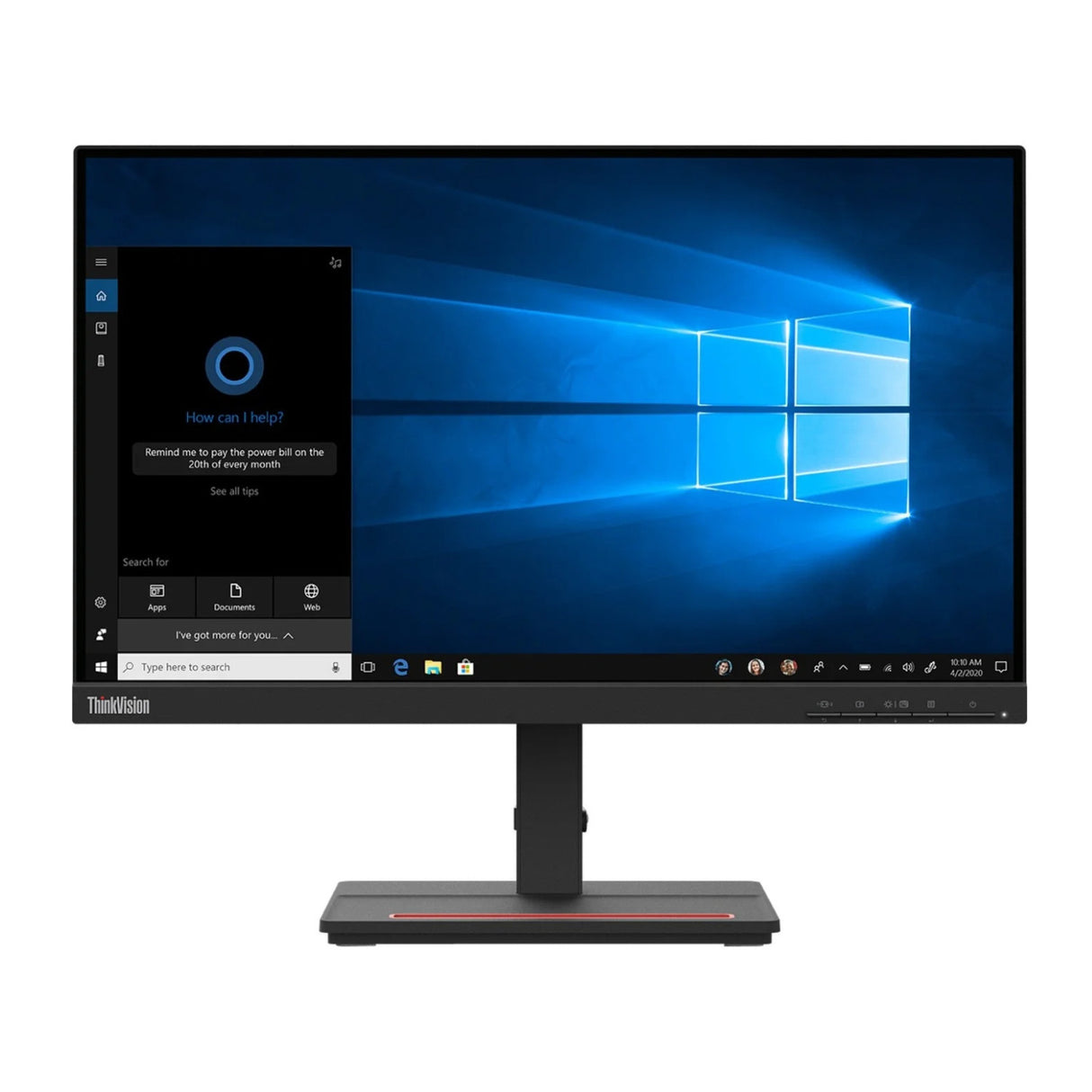 Lenovo ThinkVision S24e-20 23.8-Inch VA Full HD WLED LCD Monitor (Raven Black)