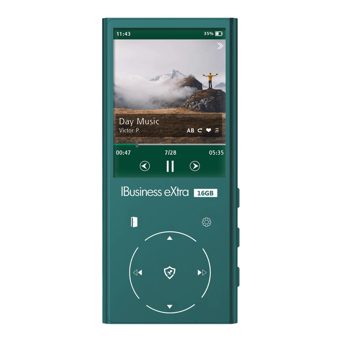 Samvix iBusiness eXtra 16GB Kosher MP3 Player with Dual Micro SD Slots (Green) (Open Box)