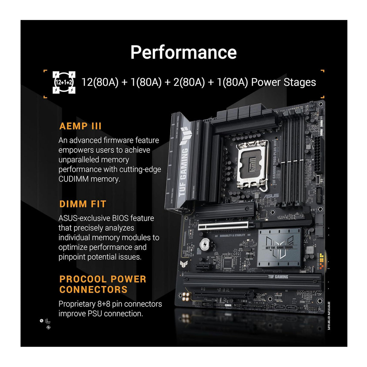 ASUS TUF Gaming B860-PLUS WiFi LGA 1851 ATX Motherboard