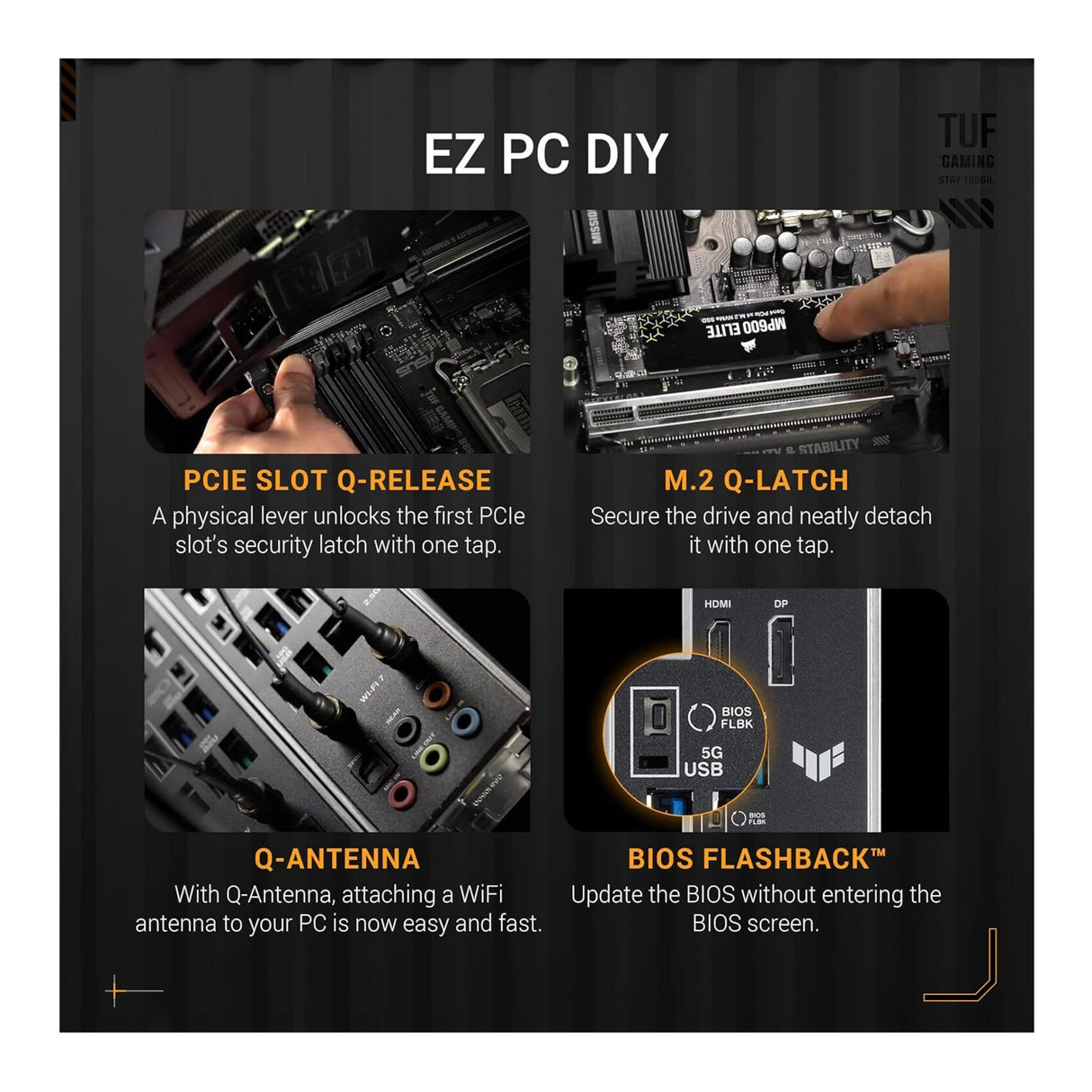 ASUS TUF Gaming B860-PLUS WiFi LGA 1851 ATX Motherboard