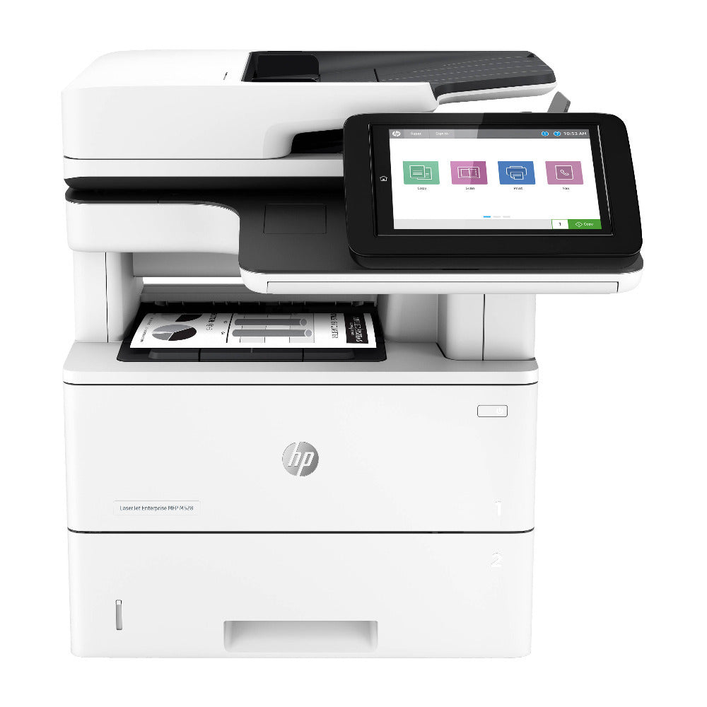 HP MFP M528dn Multi-function Monochrome Laser Printer (White)
