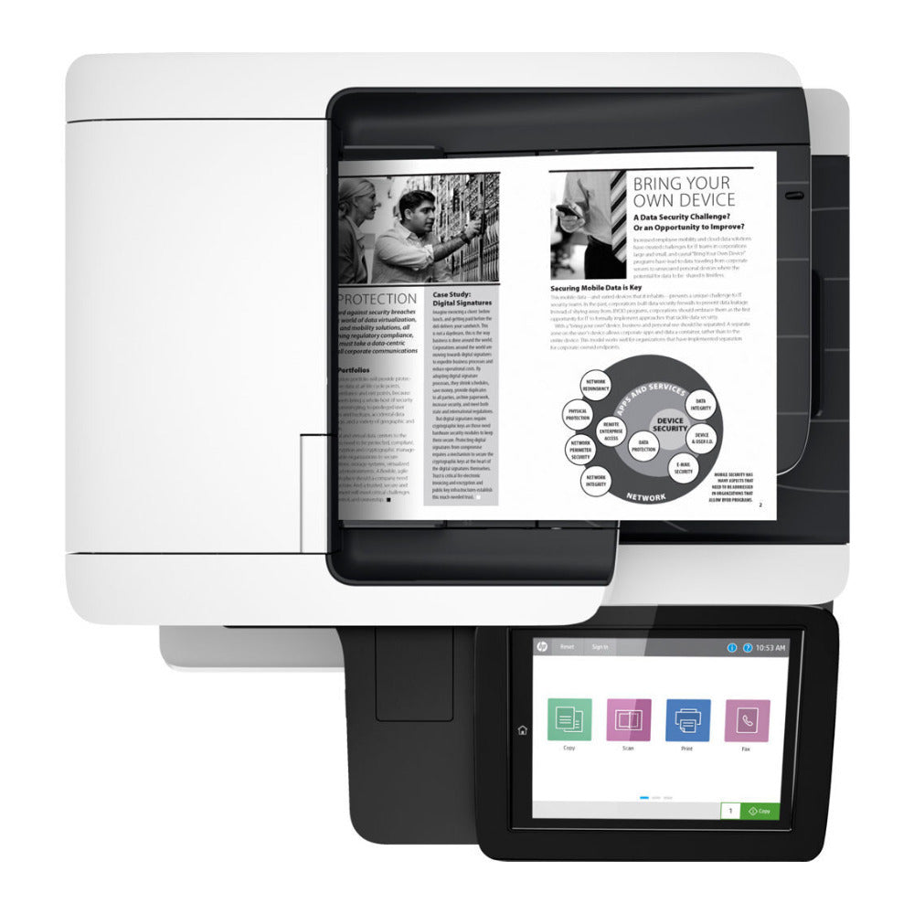 HP MFP M528dn Multi-function Monochrome Laser Printer (White)