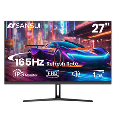 SANSUI 27-inch Curved Gaming Monitor FHD 165Hz 1ms FreeSync HDR