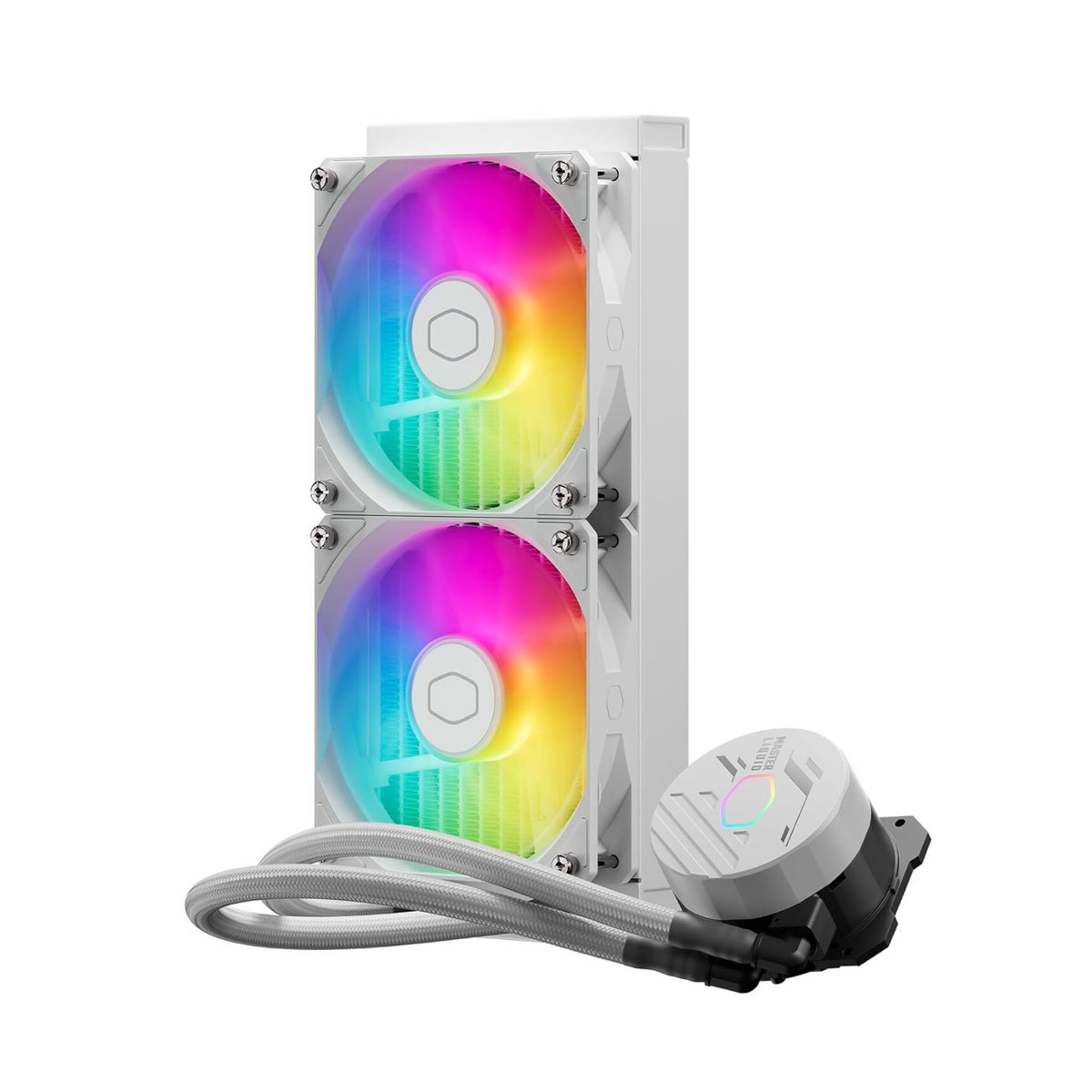 Cooler Master MasterLiquid 240L Core ARGB Close-Loop AIO Liquid Cooler (White) (Open Box)
