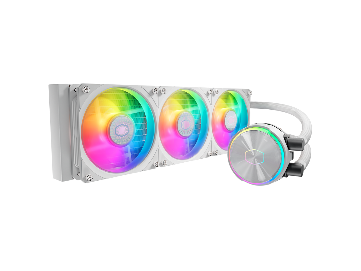 Cooler Master MasterLiquid 360L Core ARGB Close-Loop AIO Liquid Cooler (White) (Open Box)