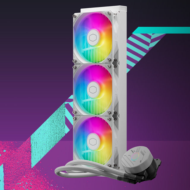 Cooler Master MasterLiquid 360L Core ARGB Close-Loop AIO Liquid Cooler (White) (Open Box)