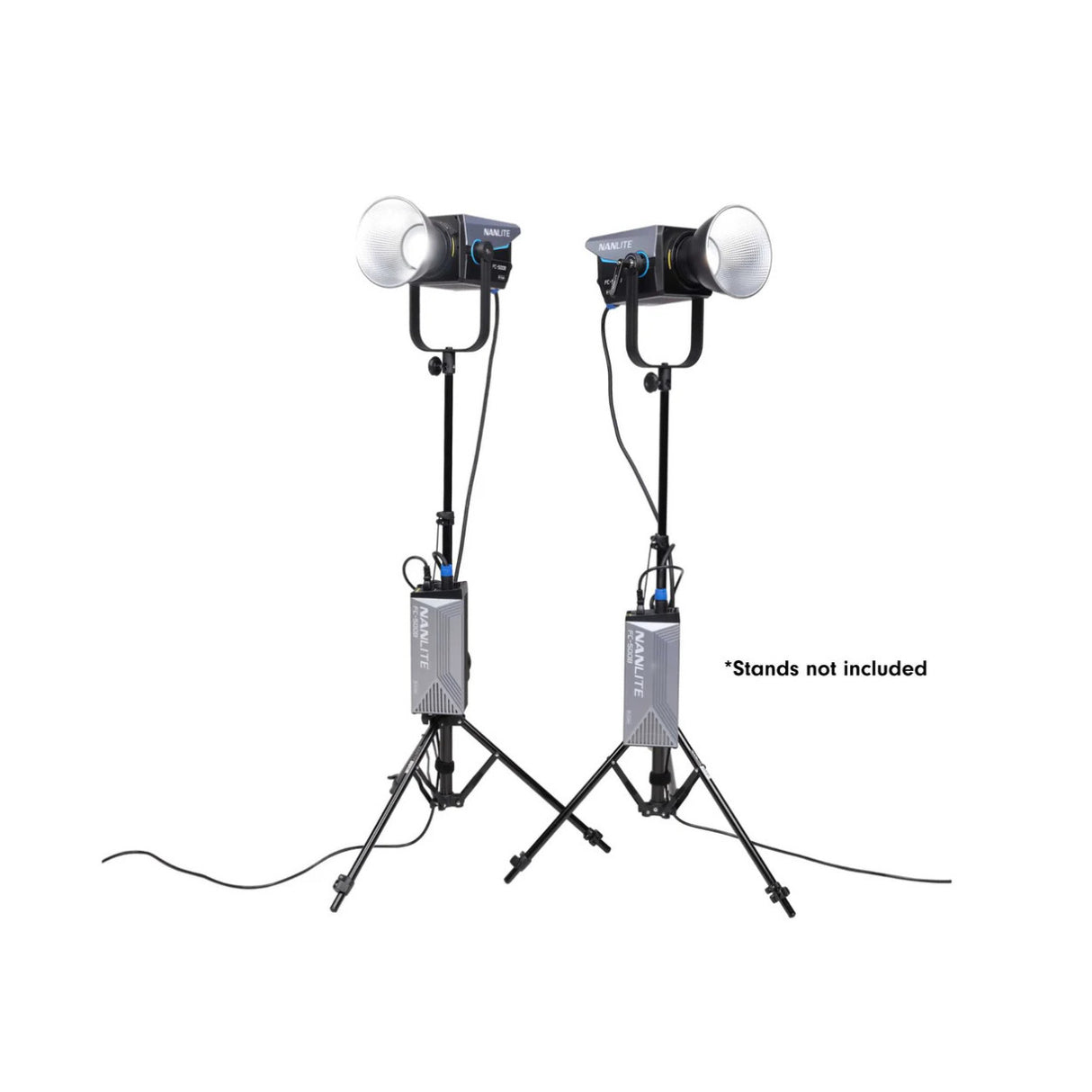 Nanlite FC-500B Bi-Color LED Spotlight 2-Light Kit with Softboxes & Rolling Case