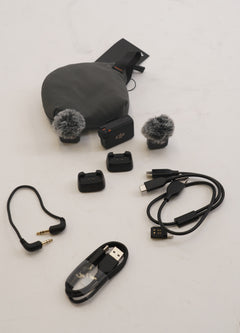 DJI Mic Mini (2 TX + 1 RX) Wireless Lavalier Microphone for 2-Person (Black) (Used)
