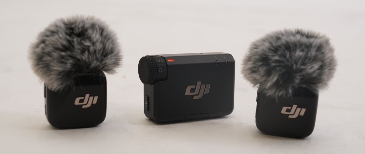 DJI Mic Mini (2 TX + 1 RX) Wireless Lavalier Microphone for 2-Person (Black) (Used)