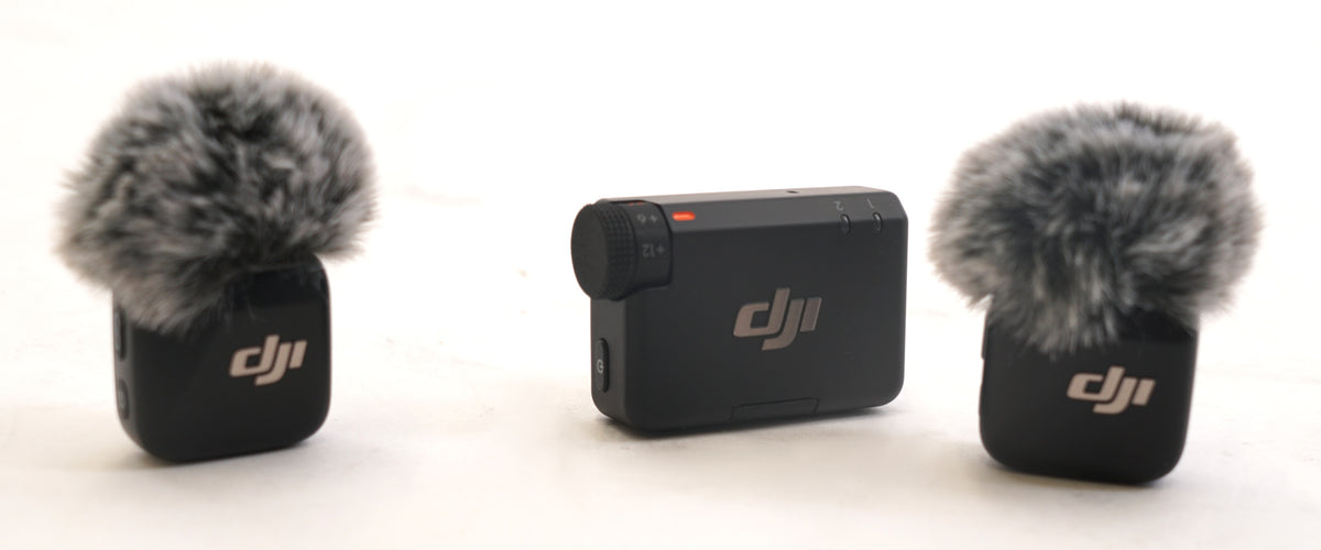 DJI Mic Mini (2 TX + 1 RX) Wireless Lavalier Microphone for 2-Person (Black) (Used)
