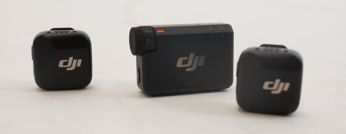 DJI Mic Mini (2 TX + 1 RX) Wireless Lavalier Microphone for 2-Person (Black) (Used)