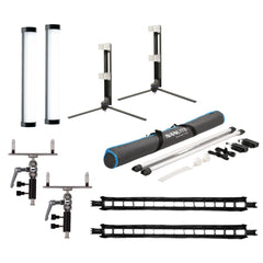 Nanlite PavoTube II 30C 4' RGB LED 2-Light Kit Bundle with Accessories