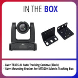 AVer TR335 AI Auto Tracking Camera (Black) with TR315 AI Auto Tracking Camera