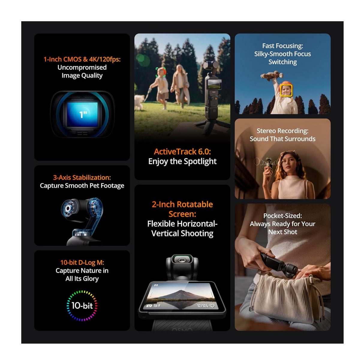 DJI Osmo Pocket 3 Capture More Combo 4K Vlogging Camera