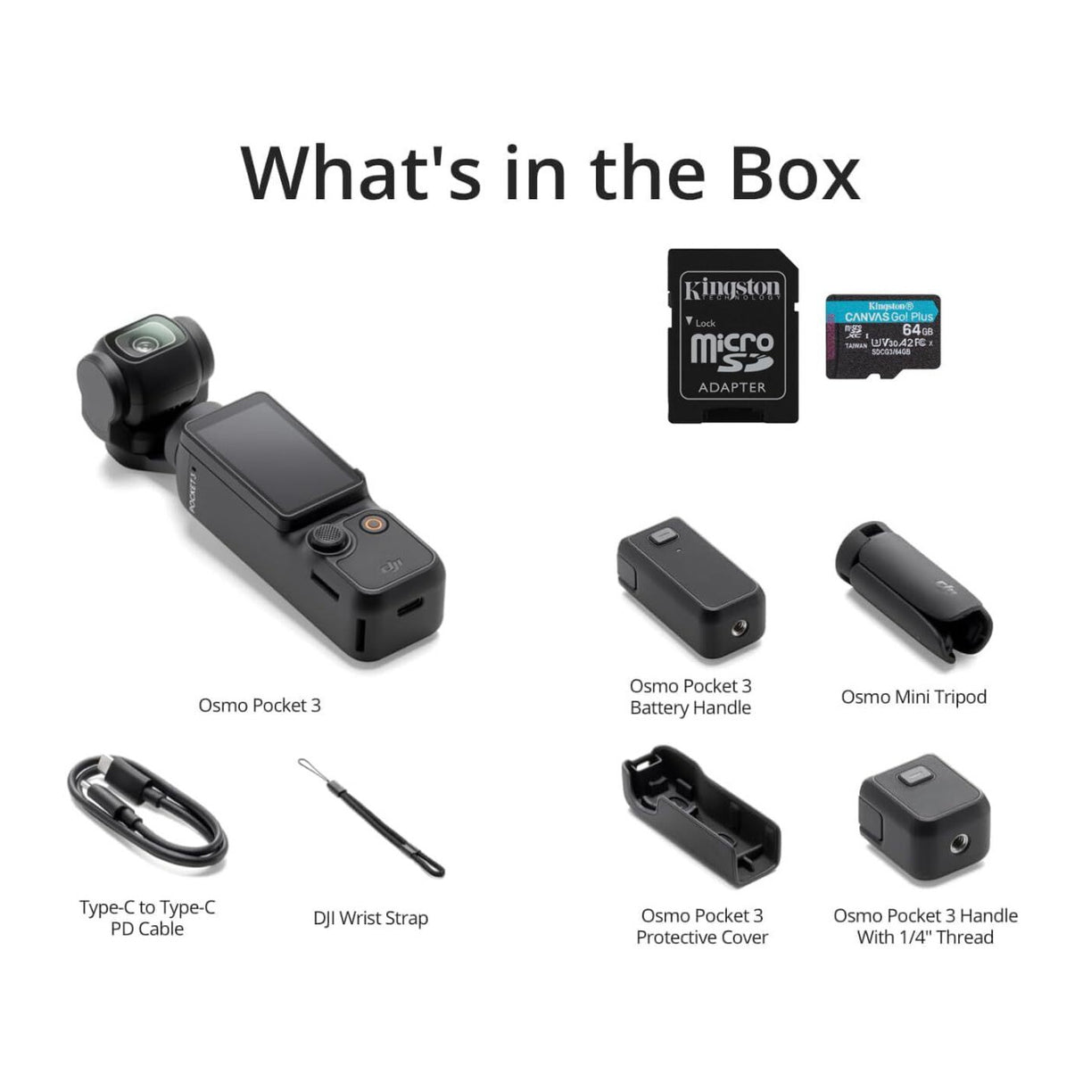 DJI Osmo Pocket 3 Capture More Combo 4K Vlogging Camera