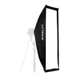 NanLite Asymmetrical Stripbank Softbox with Bowens Mount (18x43in)