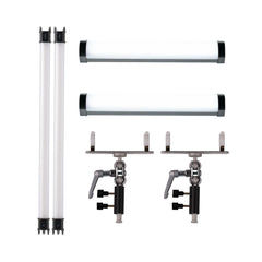 Nanlite PavoTube II 2' 15C RGB LED Tube Light (2-Light Kit) Bundle