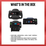 Honeycomb Aeronautical Alpha Flight Controls Yoke & Switch Panel Bundle