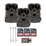 Stealth Cam Browtine 14MP Trail Camera Ground Post Starter (3-Pack)