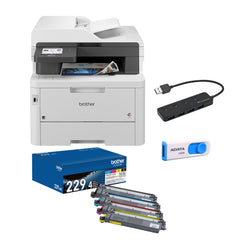 Brother MFC-L3780CDW Wireless Digital Color All-in-One Printer with Accessories