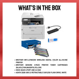 Brother MFC-L3780CDW Wireless Digital Color All-in-One Printer with Accessories