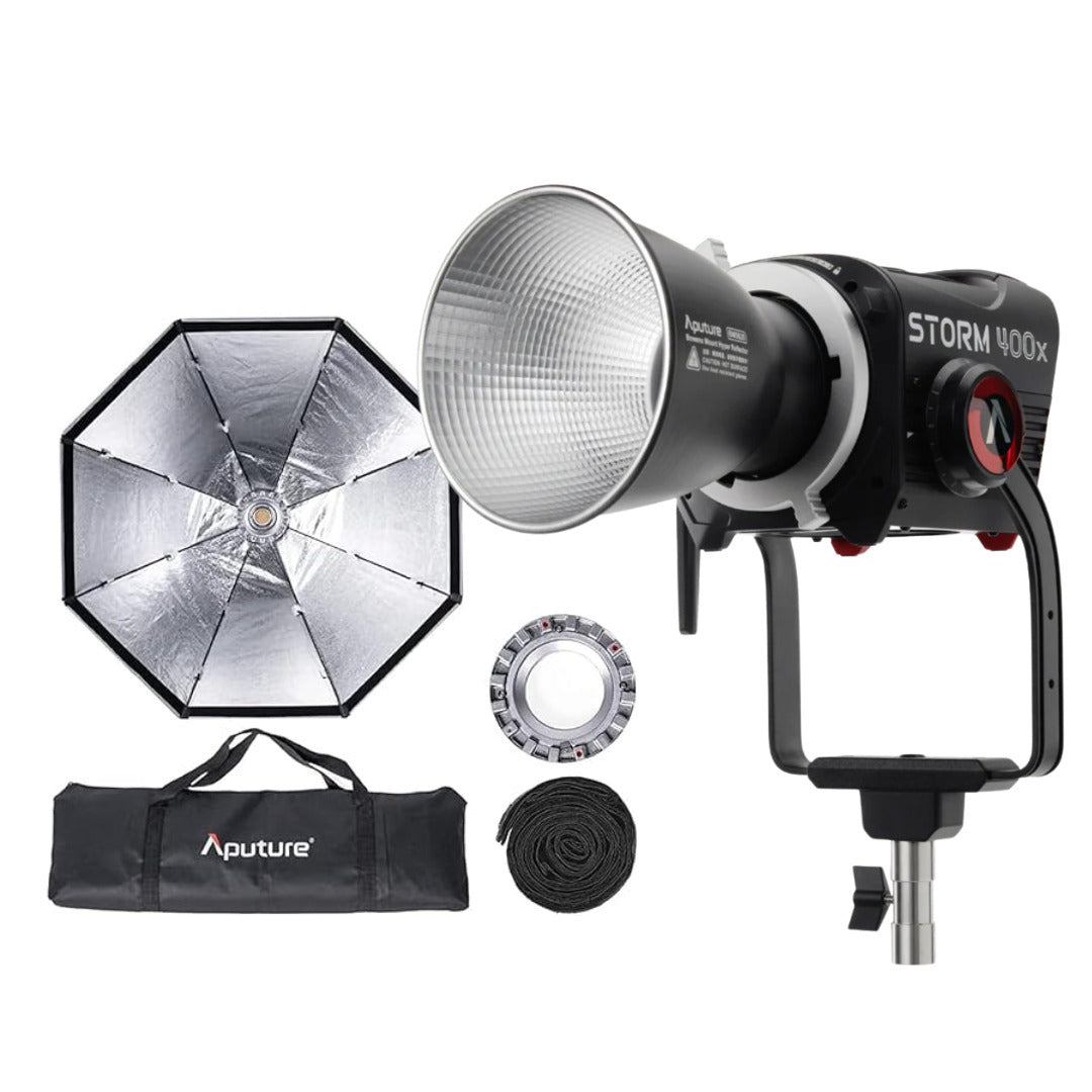 Aputure STORM 400x (V-Mount) (US) Bundle with OctaDome 120 Softbox and Bag