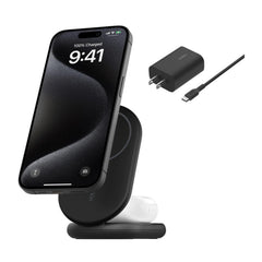 Belkin 2-in-1 Magnetic Foldable Wireless Charger 15W for IPhone (Black) (Open Box)
