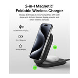 Belkin 2-in-1 Magnetic Foldable Wireless Charger 15W for IPhone (Black) (Open Box)
