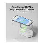 Belkin 2-in-1 Magnetic Foldable Wireless Charger 15W for IPhone (White) (Open Box)