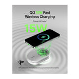 Belkin 2-in-1 Magnetic Foldable Wireless Charger 15W for IPhone (White) (Open Box)
