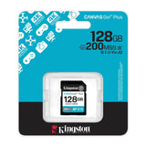 Kingston Canvas Go Plus 128GB Gen4 200MB/s Class 10 UHS-I U3 V30 Memory Card