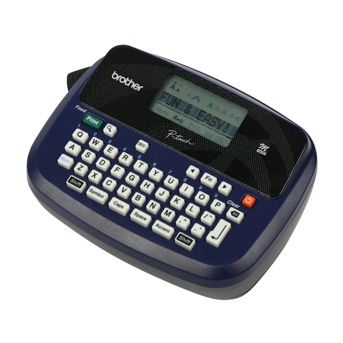 Brother P-Touch PT-45M Personal Handheld Label Maker Prints 1 or 2 Lines of Text