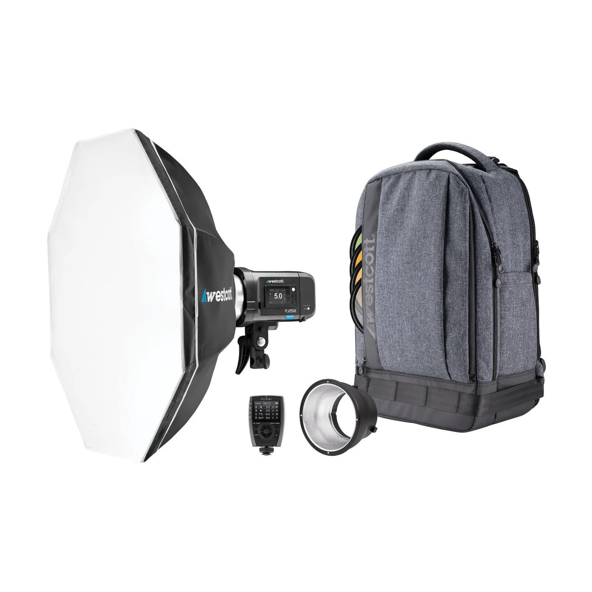 Westcott FJ250 Strobe 1-Light Backpack Kit with Multi-Brand Wireless Trigger (Open Box)
