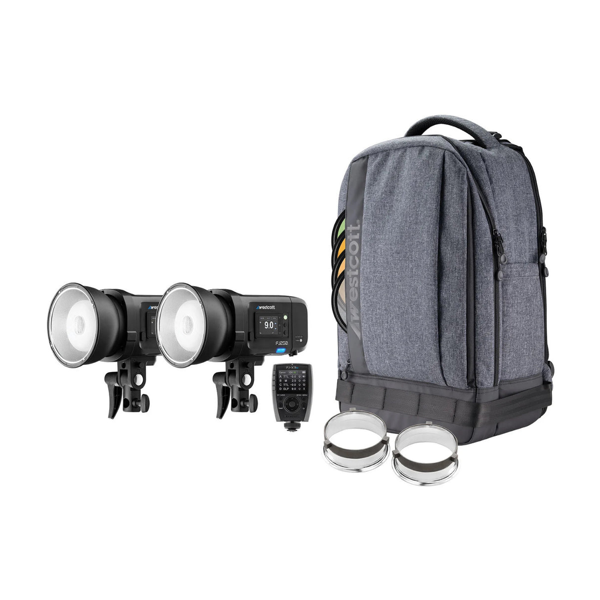 Westcott FJ250 Strobe 2-Light Backpack Kit with Wireless Trigger (Sony Cameras)